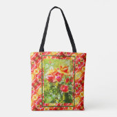 Canvas tas Oranje Rozen (Achterkant)