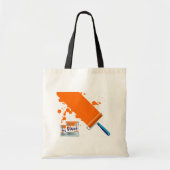 Canvas tas Oranje verf verven (Voorkant)