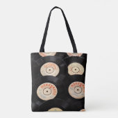 canvas tas oude records (Achterkant)