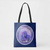 Canvas tas Paarse Oceaan Mermaid (Voorkant)