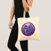 Canvas tas Paarse Oceaan Mermaid (Voorkant (product))