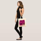 Canvas tas Paarse Roos Waterverf (Voorkant (model))