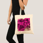 Canvas tas Paarse Roos Waterverf (Voorkant (product))