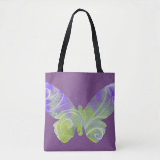 Canvas tas Paarse vlinder