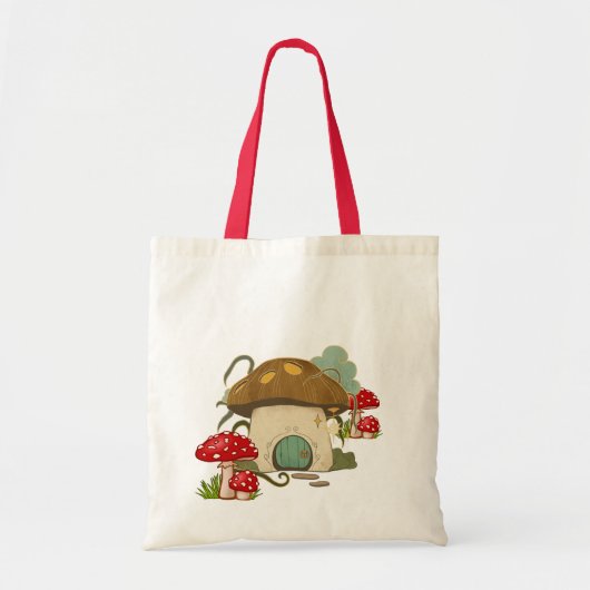 Canvas tas paddestoelen (Voorkant)