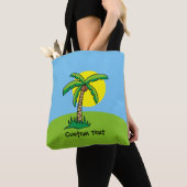 Canvas tas Palm Tree Cartoon Pattern (Dichtbij)