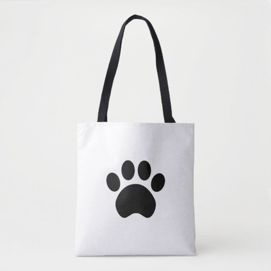 Canvas tas Paw Print (Voorkant)