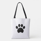 Canvas tas Paw Print (Achterkant)