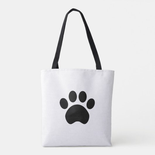 Canvas tas Paw Print (Achterkant)