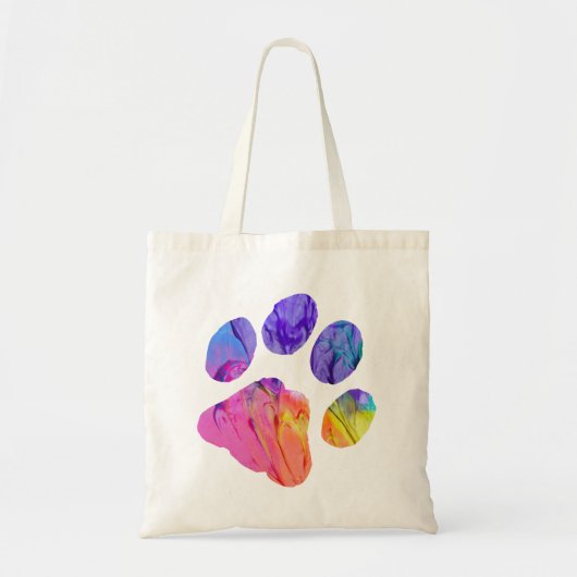 Canvas tas Paw Print (Voorkant)