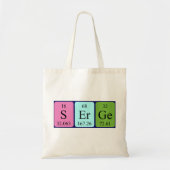 Canvas tas periodieke tabelnaam server (Voorkant)