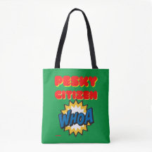 canvas tas "PESKY CITIZEN"