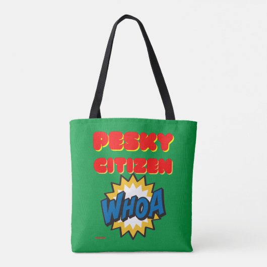canvas tas "PESKY CITIZEN" (Achterkant)