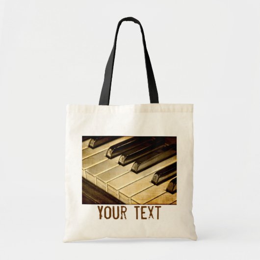 Canvas tas Piano Keys (Voorkant)