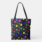 Canvas tas Polkadot Bubble Color Pattern (Achterkant)