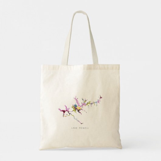 Canvas tas Powell Silhouette Map (Achterkant)