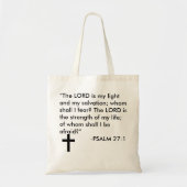 canvas tas Psalm 27:1 (Voorkant)