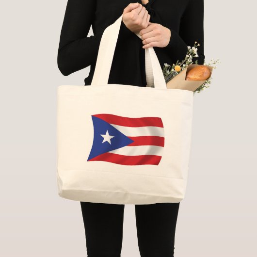 Canvas tas Puerto Rico Flag (Voorkant (product))
