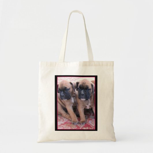 Canvas tas puppies (Voorkant)