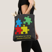Canvas tas puzzelstukjes (Dichtbij)