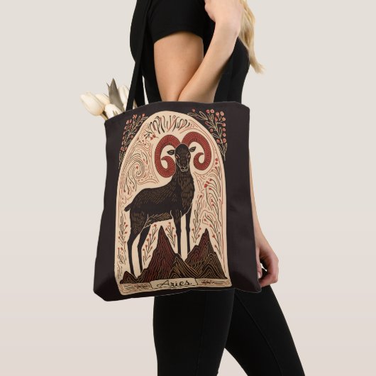 Canvas tas Ram Hemelse Zodiac Art (Dichtbij)