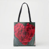 canvas tas Red Rose Petals Red Heart Gift Bag Groo (Voorkant)
