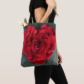 canvas tas Red Rose Petals Red Heart Gift Bag Groo (Dichtbij)