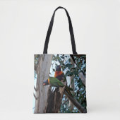 canvas tas - Regenboog Lorikeets (Voorkant)