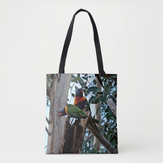 canvas tas - Regenboog Lorikeets (Voorkant)
