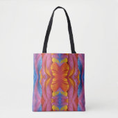 Canvas tas Regenboog Tulp Abstract (Voorkant)