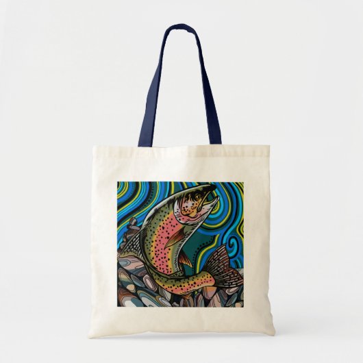 Canvas tas regenboogforel (Voorkant)