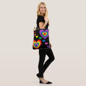 Canvas tas regenboogharten (Op model)