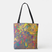 Canvas tas regenboogprisma (Achterkant)