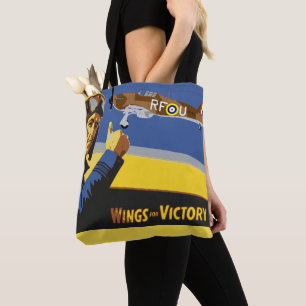 Canvas tas Retro Pilot Plane Air Travel