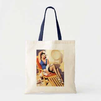 canvas tas  rockabilly bombshell