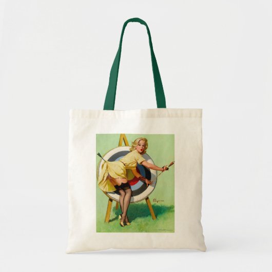 canvas tas  rockabilly bombshell (Voorkant)