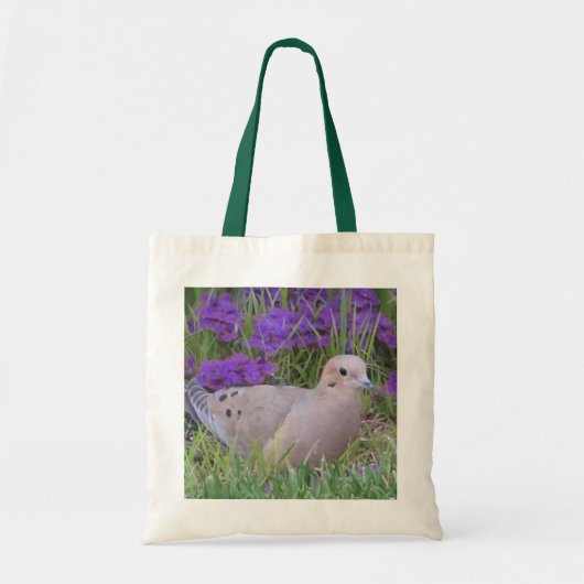 Canvas Tas-rouwende Dove in Verbena Tote Bag (Voorkant)
