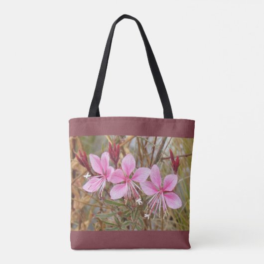 Canvas tas - Roze Guara (Achterkant)