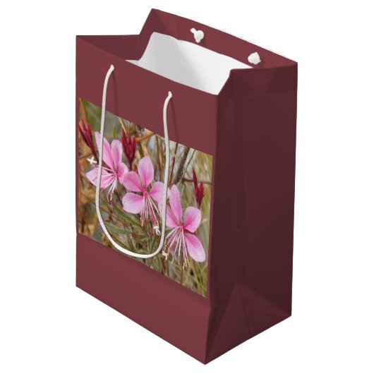 Canvas tas - Roze Guara Medium Cadeauzakje (Voorkant Gekanteld)