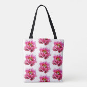 Canvas tas roze pioenen (Achterkant)