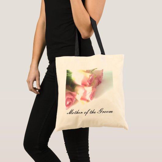 Canvas tas | Roze rozen Moeder van de bruidegom (Voorkant (product))
