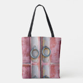 Canvas tas Roze sloten (Achterkant)
