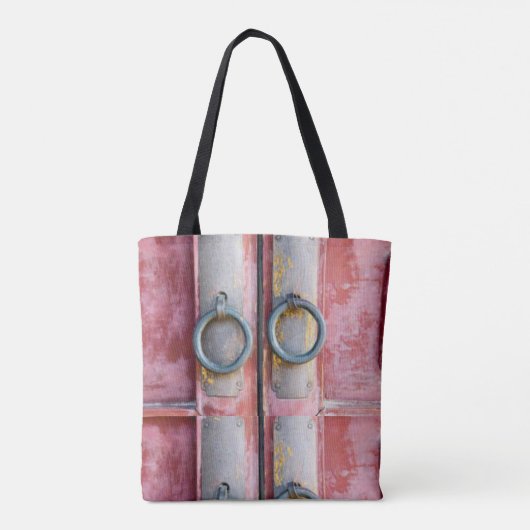 Canvas tas Roze sloten (Achterkant)