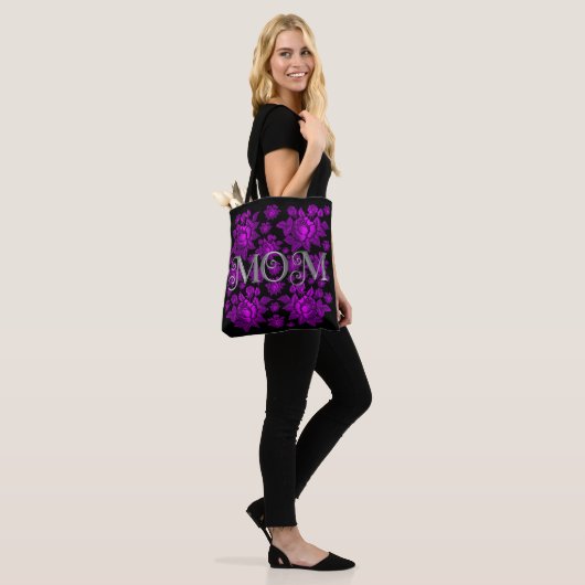 Canvas tas Rozen van moeder (Op model)