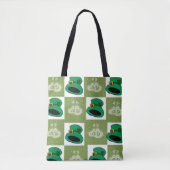 Canvas tas Saint Patrick's Day Petten Harten (Voorkant)