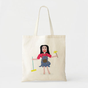 canvas tas schoonmaakster