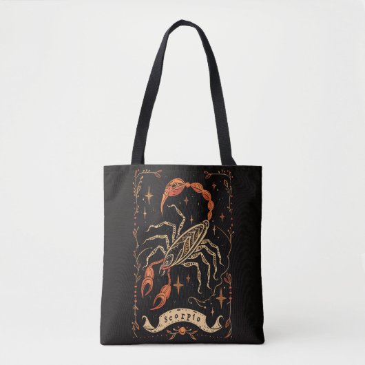 Canvas tas Schorpioen Hemelse Zodiac Art (Voorkant)