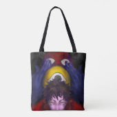 Canvas tas Shoping Bag.|WaraMuse Chic.Handig. (Achterkant)