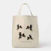 Canvas tas: Shopping Bag - American Bald Eagle Tote Bag (Achterkant)