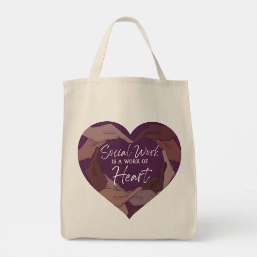 Canvas tas Sociale werkmaand (Achterkant)